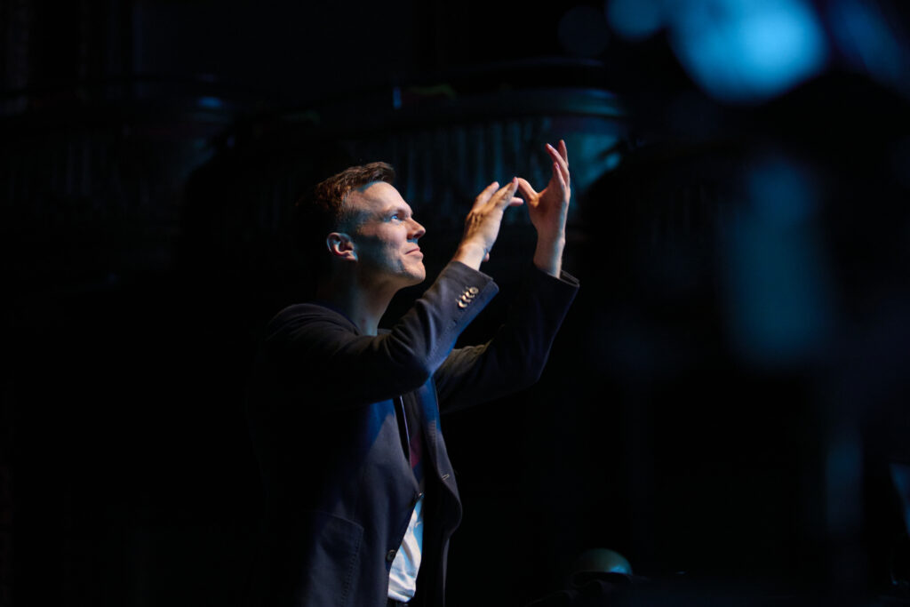 Jacob Stensberg at the SFGMC Pride Concert in June 2025.